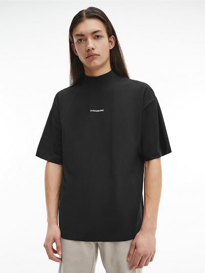 Calvin Klein Ruhák HU157493 | Calvin Klein CK The Basics Organic Cotton Férfi Póló Fekete